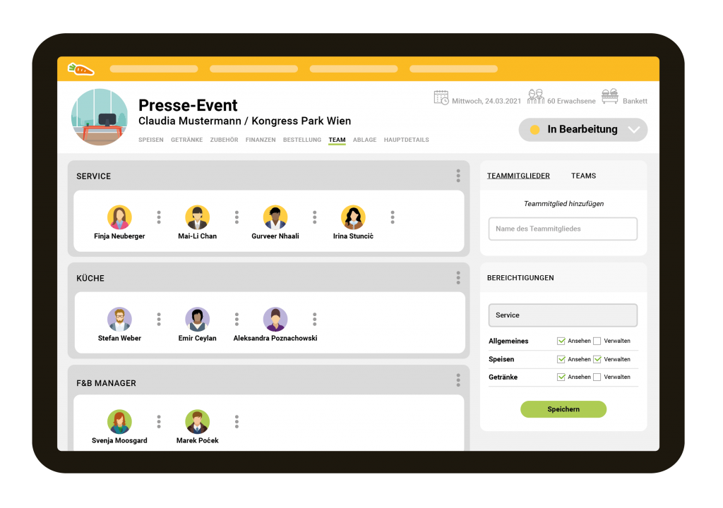 Catering-Software Team-Management