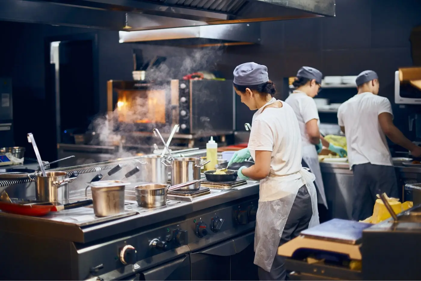 Ghost Kitchen bei der Arbeit